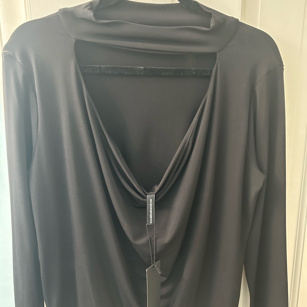Deborah Veireck Black Holiday Top 2025 NWT
